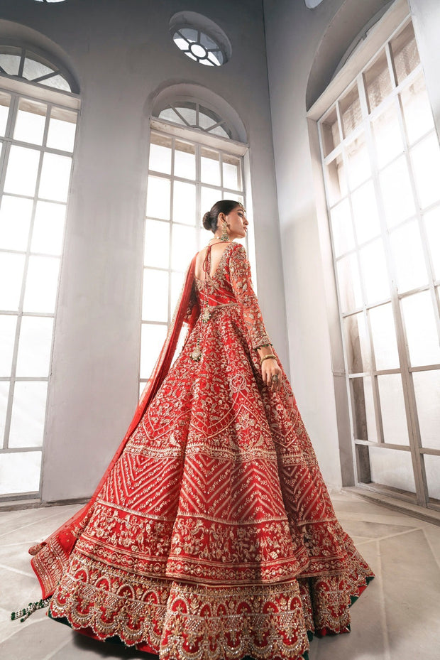 Red Bridal Wedding Unique Traditional Handmade Maxi Gown Indian Pakistani  Dress | eBay