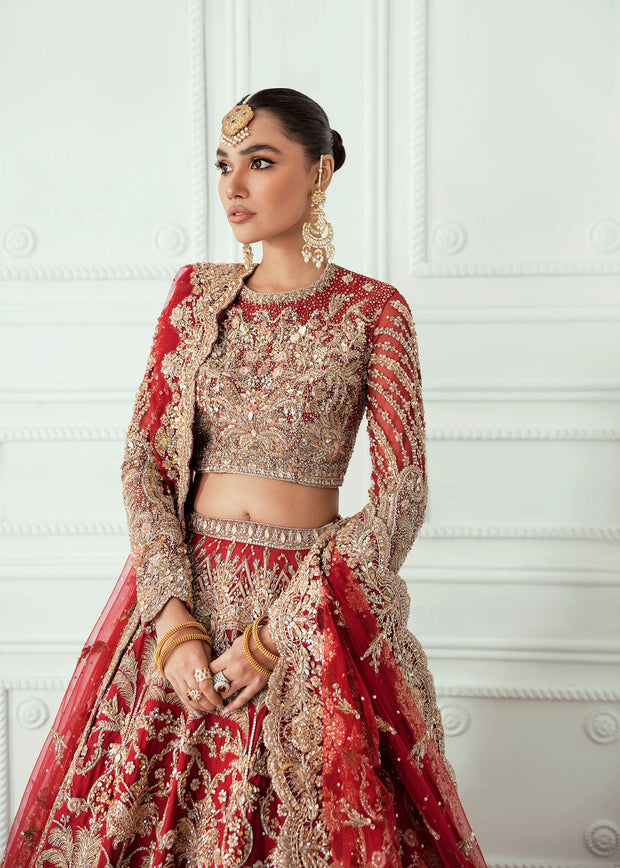Red Indian Bridal Lehenga