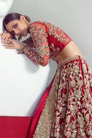 Red Indian Bridal Lehenga