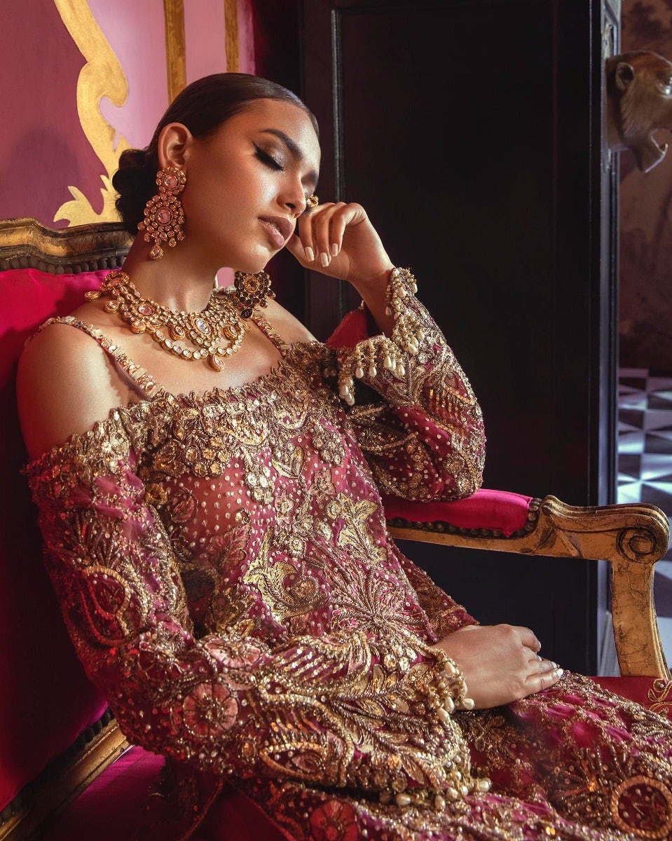  Red Indian Bridal Lehenga with Long Shirt 