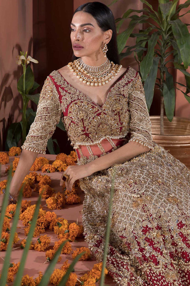 Red Indian Wedding Dress for Bride 