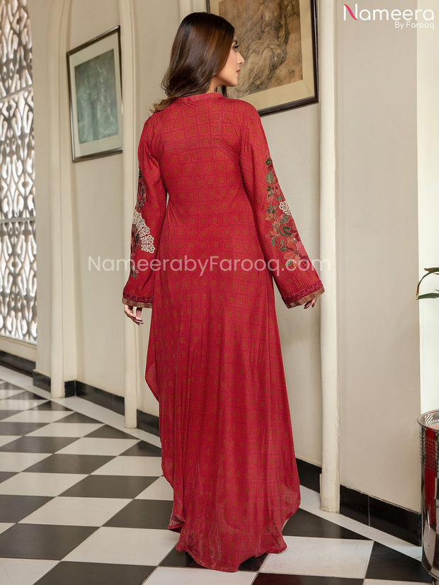 Lawn Fabric Dress for Girls 