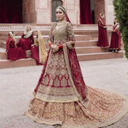 Red Lehenga Blouse Design Bridal Wear Pakistani Wedding Dresses