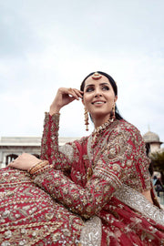 Red Lehenga Choli Bridal for Pakistani Bridal Wear 2022