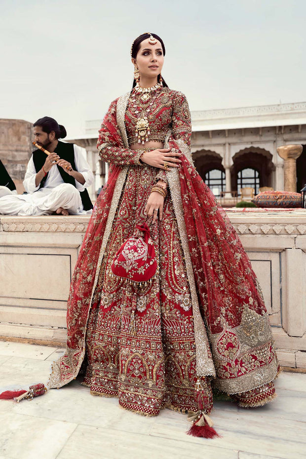 Red Lehenga Choli Bridal for Pakistani Bridal Wear