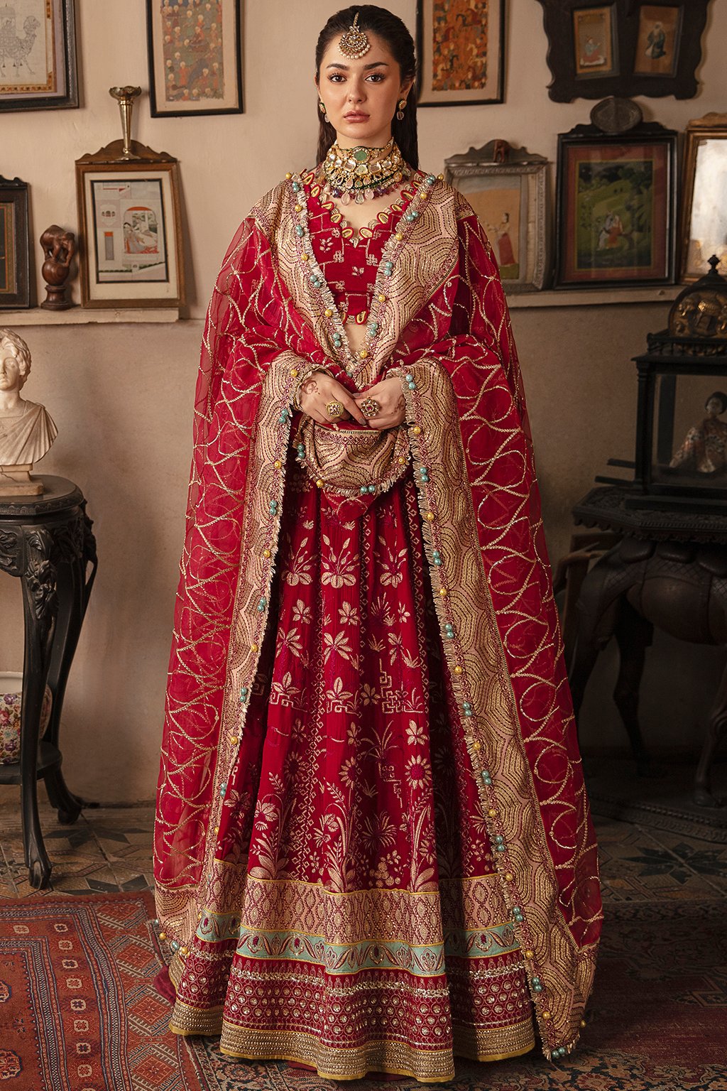 Red Lehenga Choli for Pakistani Wedding Party