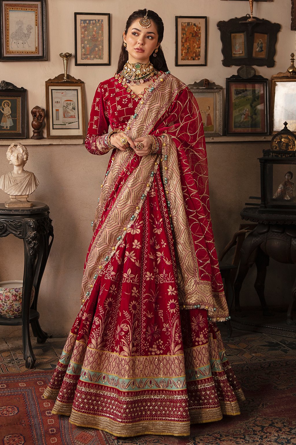 Red Lehenga Choli for Pakistani Wedding Party 2022