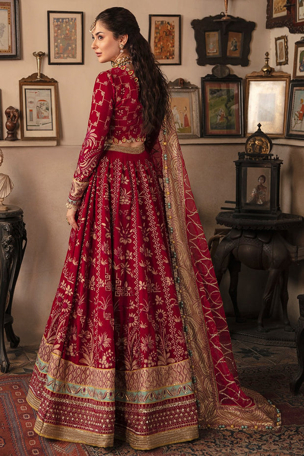 Red Lehenga Choli for Pakistani Wedding Party Designer