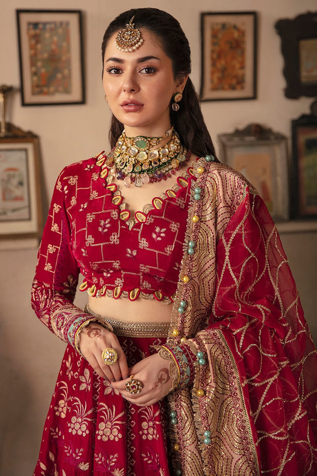 Red Lehenga Choli for Pakistani Wedding Party Latest