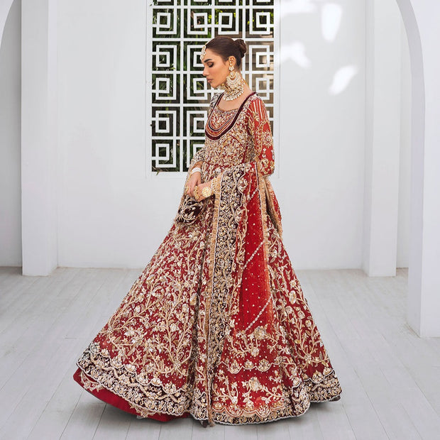 Red Lehenga Frock 
