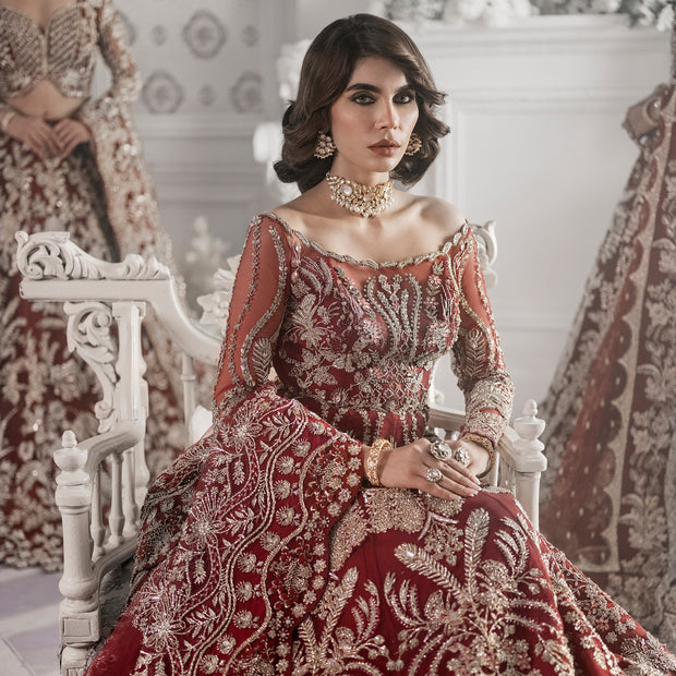 Red Lehenga Gown Dress 