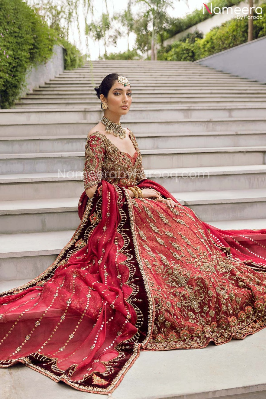 Red Lehenga