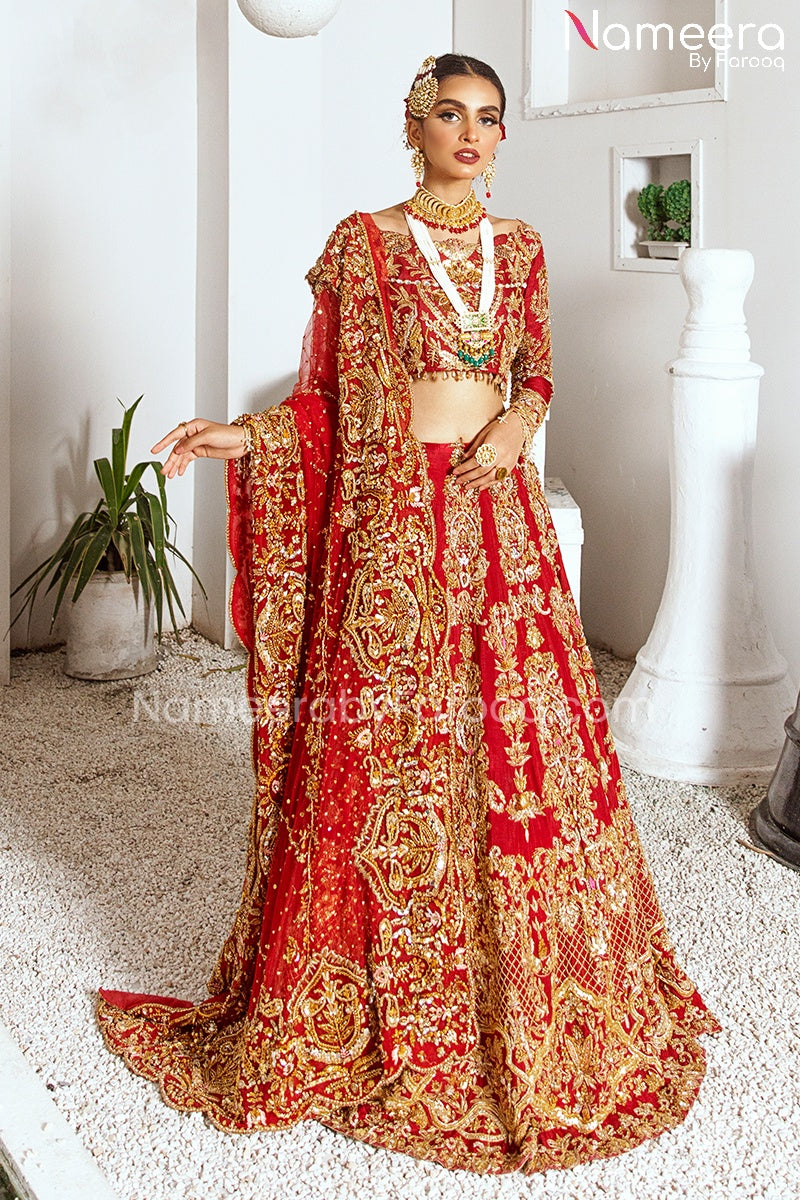 Red Lehenga