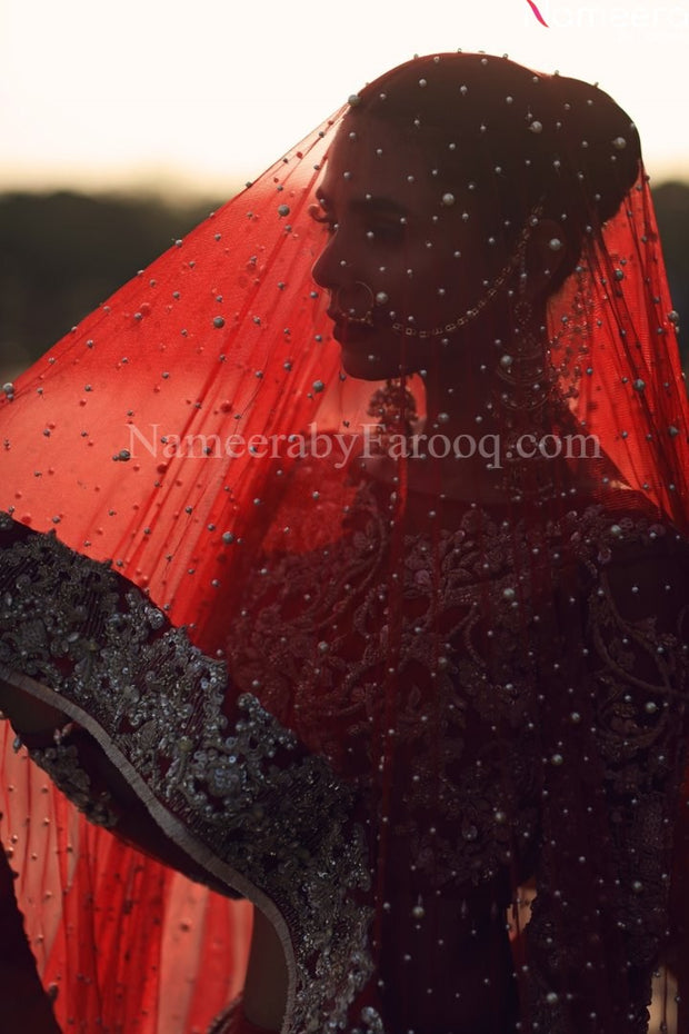red lehenga choli