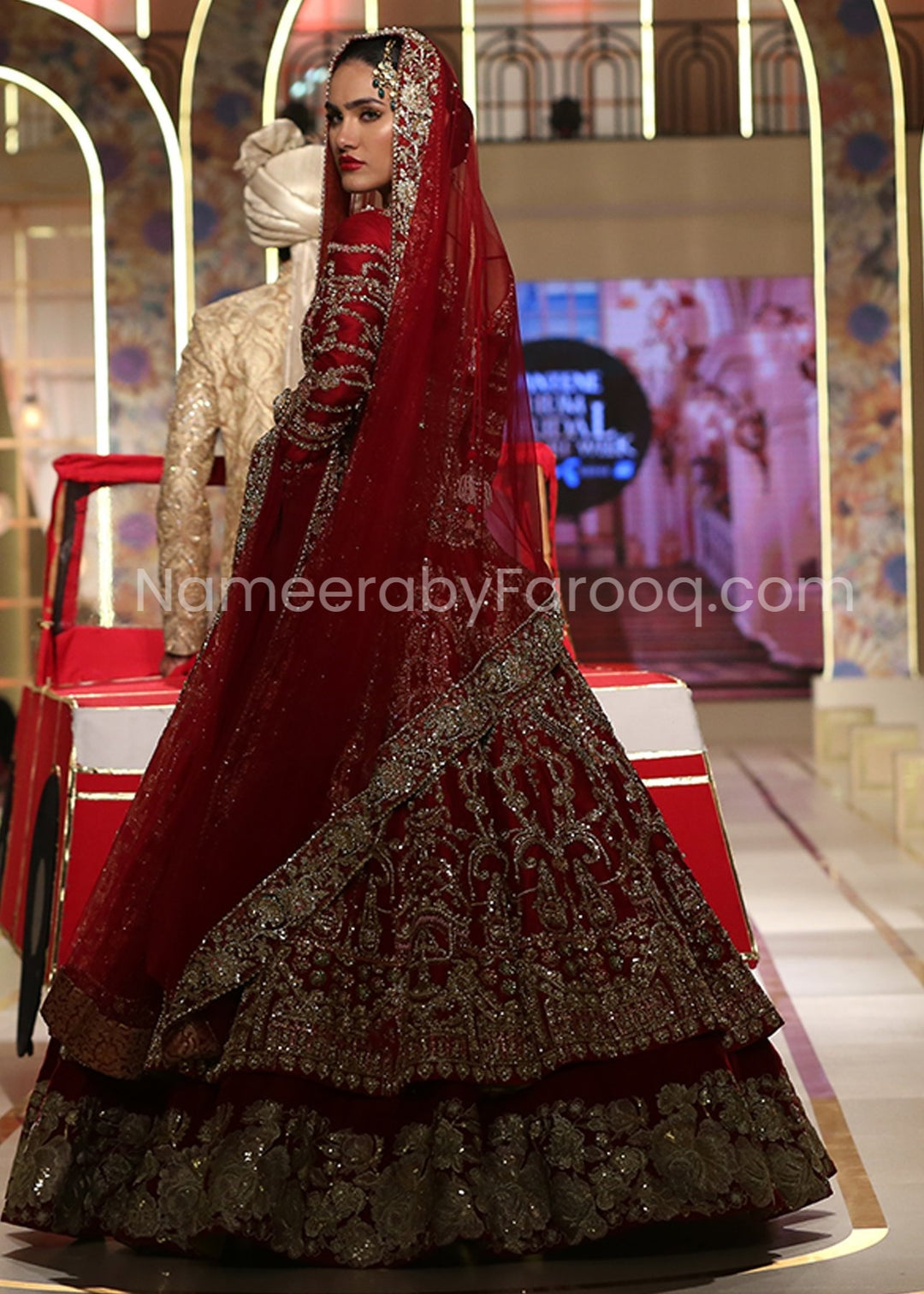 Red Lehenga for Bride in Pakistani
