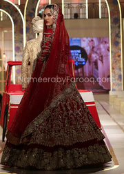 Red Lehenga for Bride in Pakistani