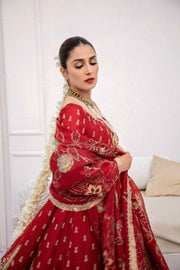 Red Lehenga with Golden Work for Indian Bridal Wear 2022