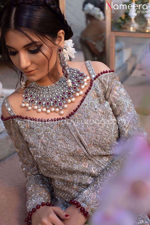 Red Lehenga with Open Shirt