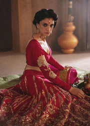 Red Maroon Lehenga Choli Pakistani Wedding Dresses 2023