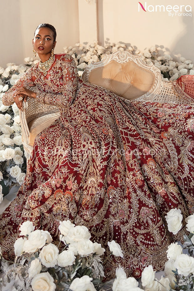 Red Maxi Bridal Dress