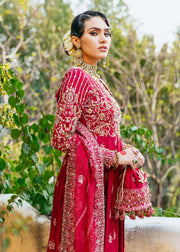 Red Maxi Dress for Wedding Wear