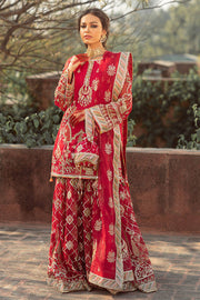 Red Organza Gharara Kameez Dupatta Pakistani Eid Dress