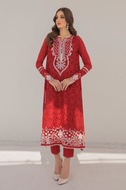 Red Pakistani Embroidered Kameez Salwar Party Wear