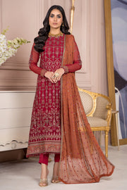 Red Pakistani Long Kameez Capri Party wear