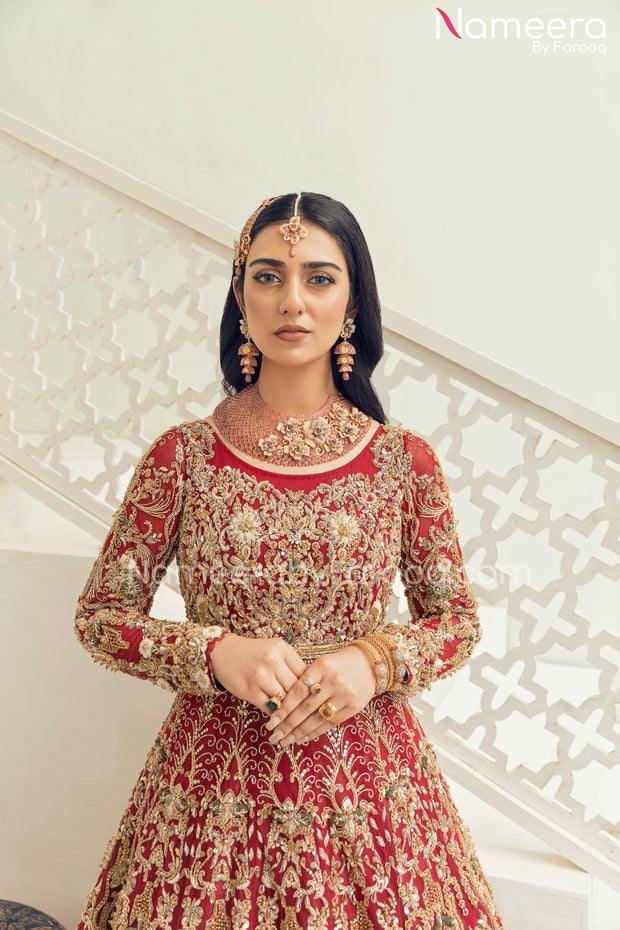 Red Pakistani Suit