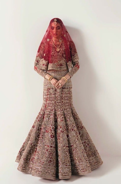 Red Premium Indian Bridal Wear Lehenga Choli