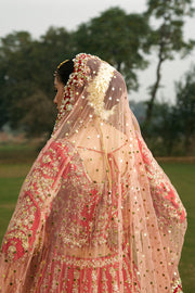 Red Raw Silk Lehenga Choli 