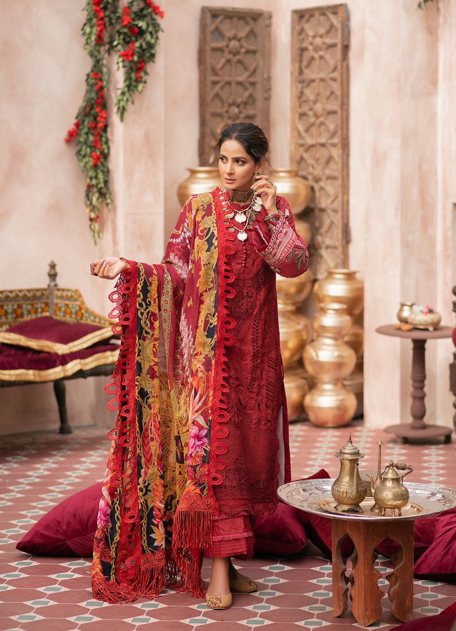 Red Shalwar Kameez 