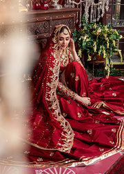 Red Sharara Dress for Bride