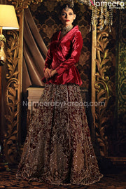 Red Velvet Bridal Lehenga