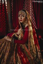  Red Velvet Lehenga 