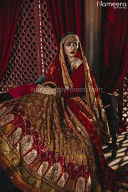  Red Velvet Lehenga Choli