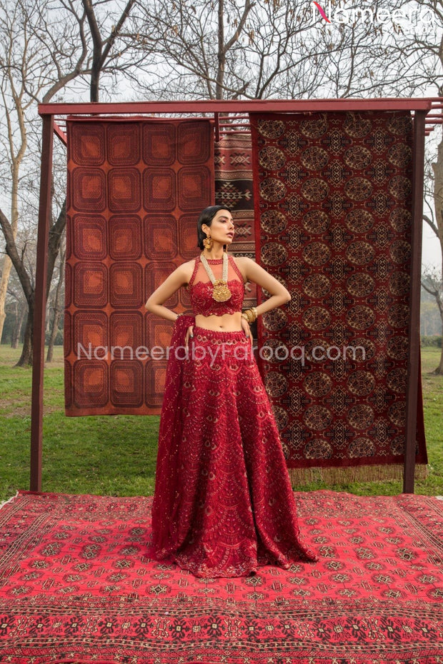 Red Wedding Lehenga