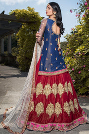 Beautiful Pakistani designer red lehnga choli dress for bridal # B3309