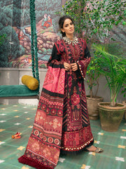 Red and Black Combination Salwar Kameez