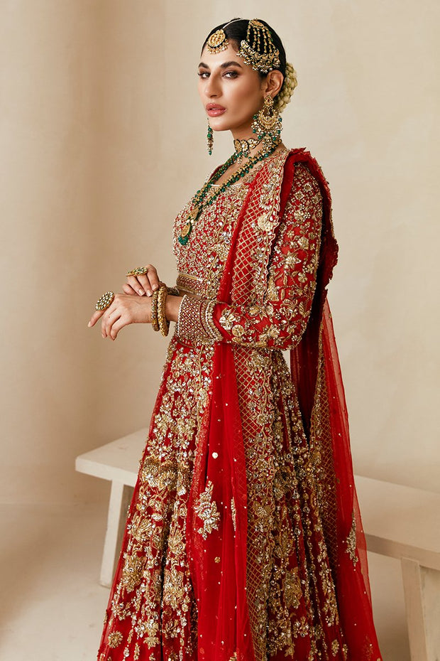 Red and Gold Lehenga