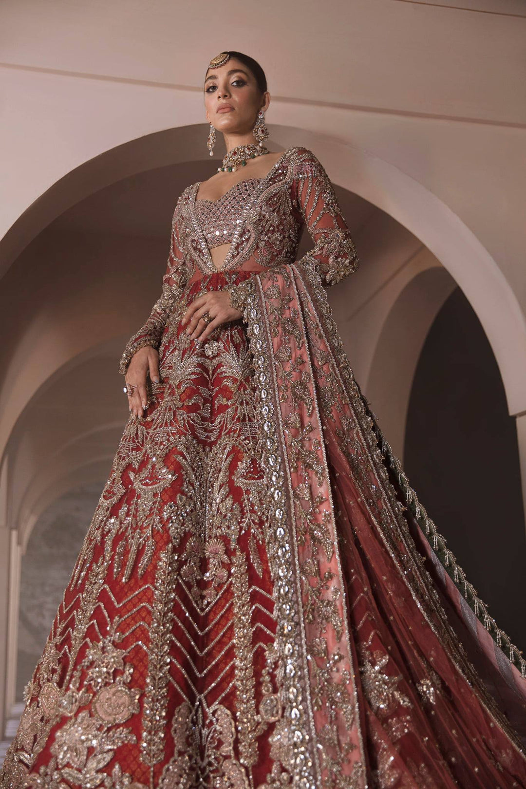 Red Lehenga