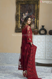 Red Net Frock 2021