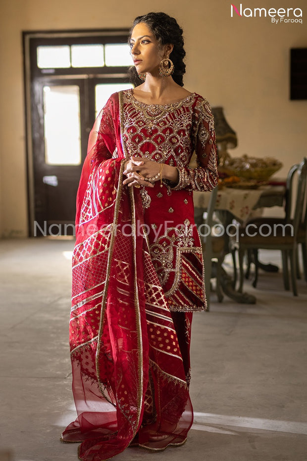 Red Salwar Kameez