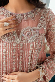Rose Pink Dress Pakistani for Wedding Party Latest