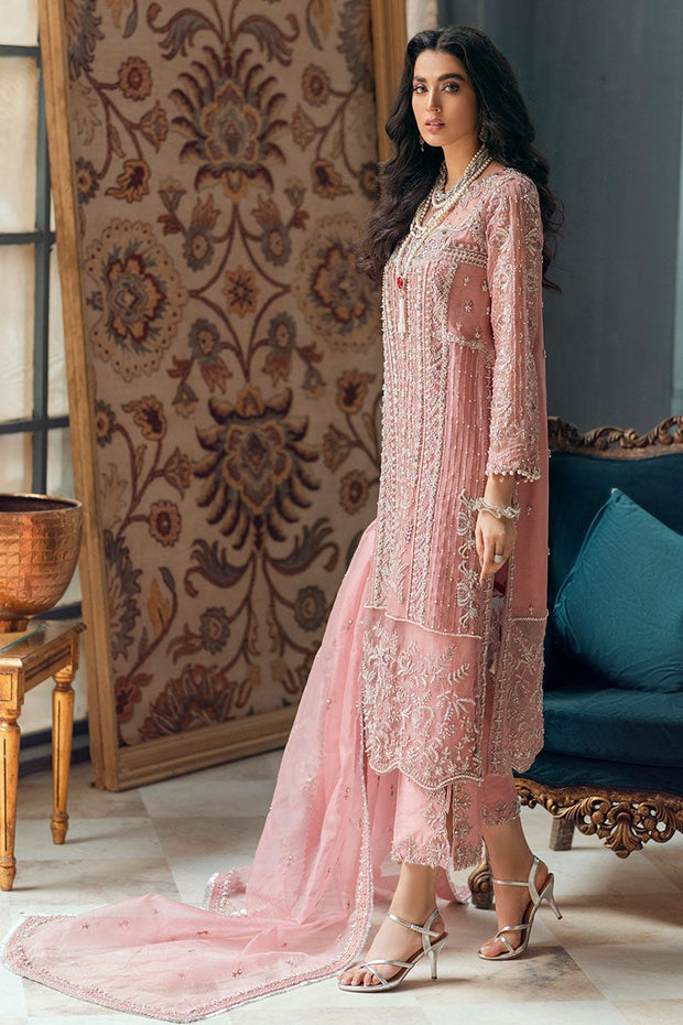 Rose Pink Dress Pakistani for Wedding Party Online