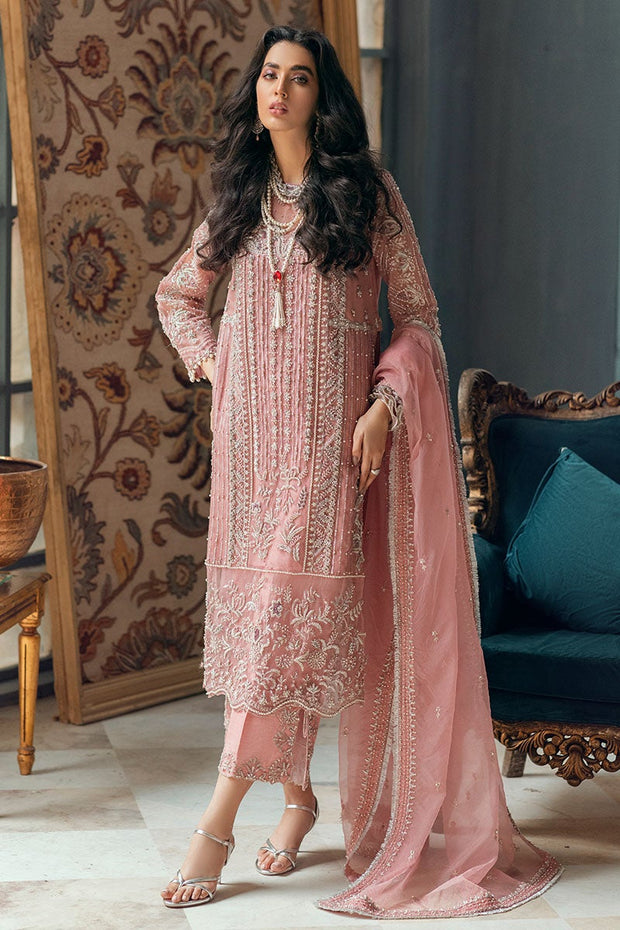 Rose Pink Dress Pakistani for Wedding Party