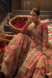 Rose Pink Lehenga Choli Pakistani Wedding Dress