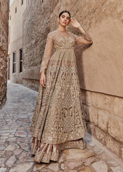 Rose Pink Lehenga Gown Pakistani Wedding Dresses