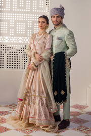 Royal Angrakha Style Bridal Dress Pakistani for Nikkah