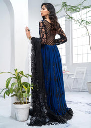 Royal Blue Chiffon Party Wear 